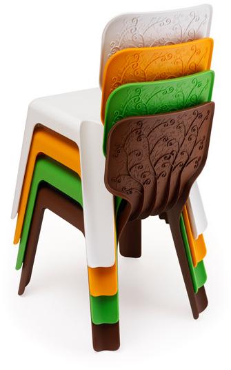 Magis Alma MT160 V Детский стул из полипропилена штабелируемый. Цвет: Зеленый 1342 C  - Вид №3