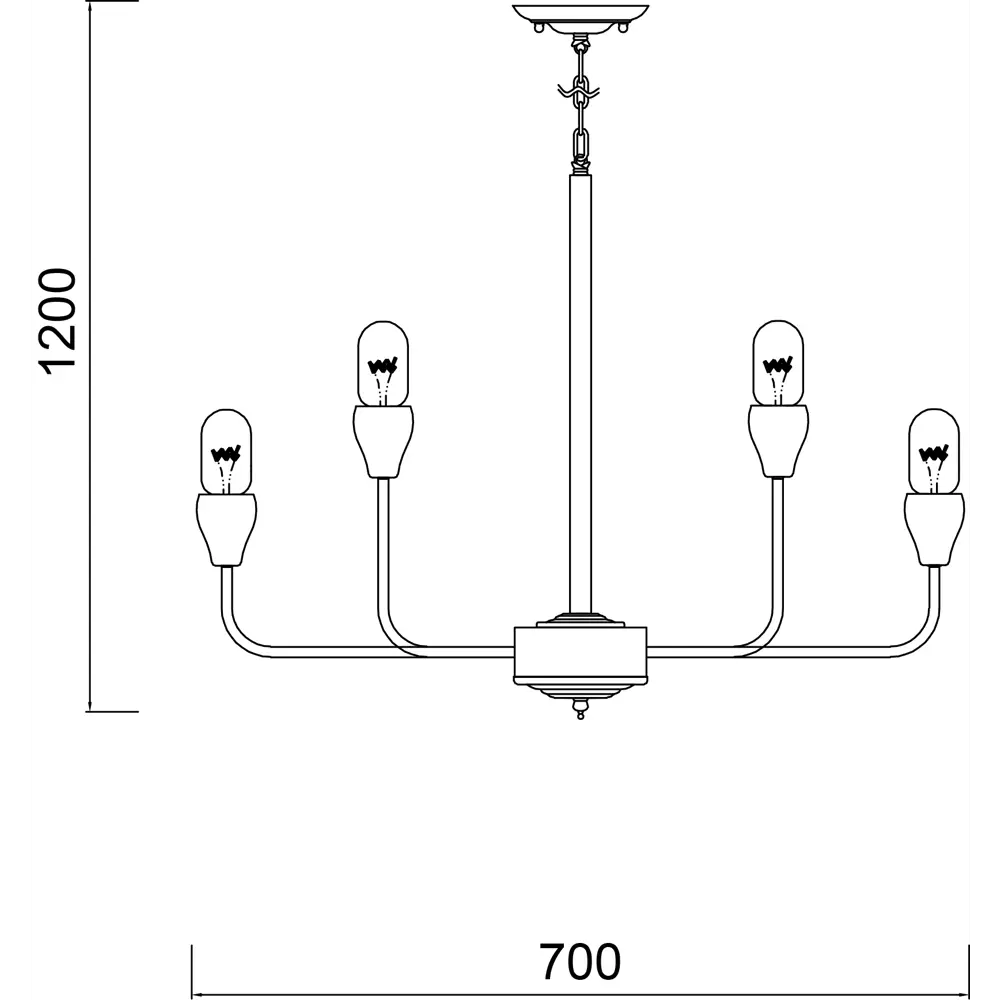Люстра Escada Oxford 3024/15S E27 цвет хром STLM-2005863 - Вид №9