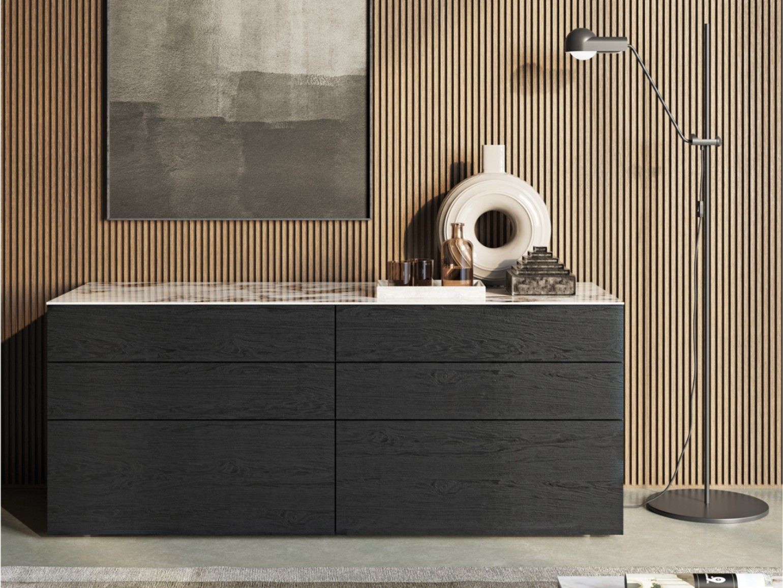 Деревянный комод Dall'Agnese тонкий ARCH-00044543