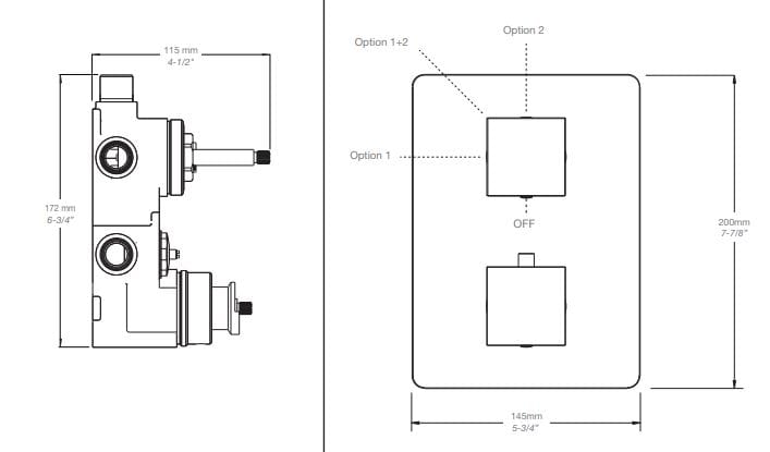 Термостатический набор для душа с душем BARIL Rec B05 ARCH-00073302 - Вид №2