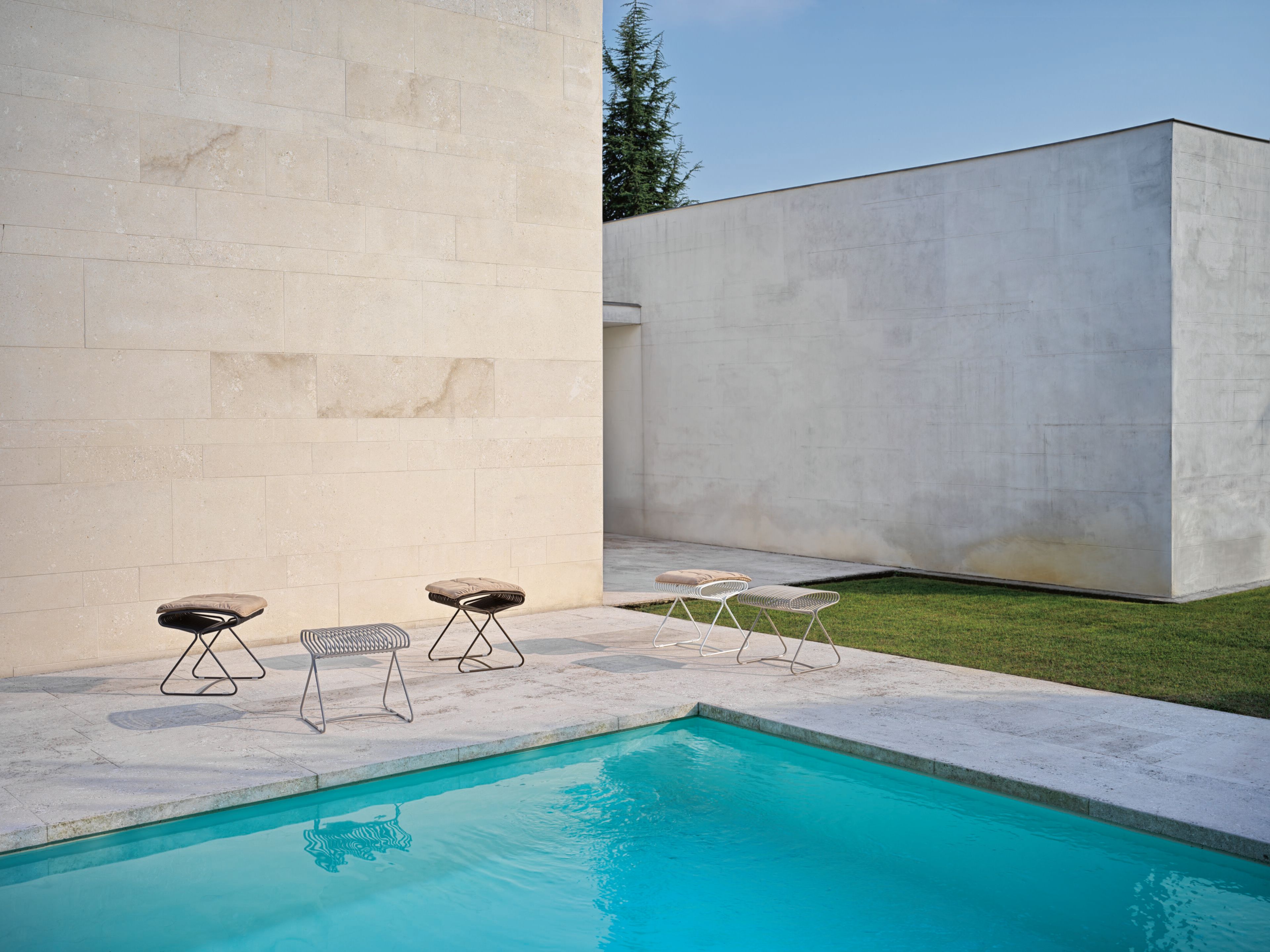 Стальной низкий садовый стул Bontempi Casa BOSS OUTDOOR ARCH-00095533 - Вид №4