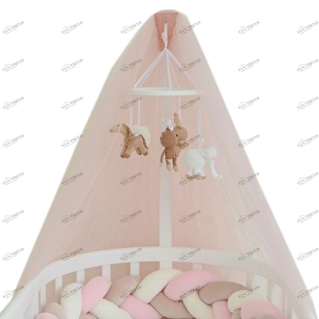Балдахин для детской кроватки Bed "Розовый жемчуг" (фатин) ELLIPSE ELLIPSE BED 351635 Розовый Santreyd 