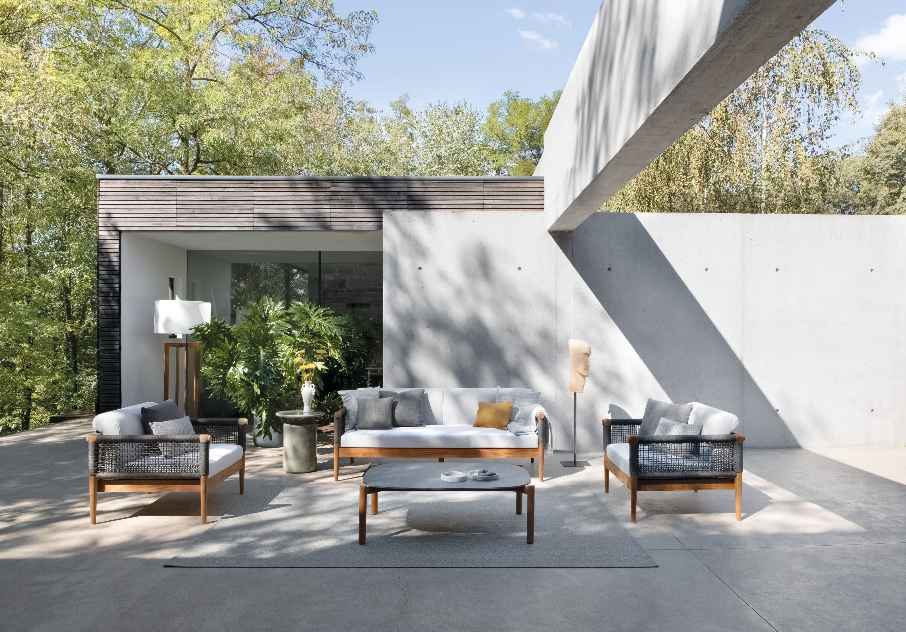 Прямоугольный стол для сада из тикового дерева и керамогранита Atmosphera Lodge .25 ARCH-00068356 - Вид №2