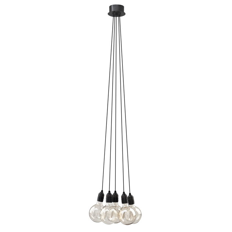 Крепление для винтажных лампочек 5шт от Eichholtz Чёрное 108626 EICHHOLTZ EICHHOLTZ 060548 Чёрный  - Вид №1