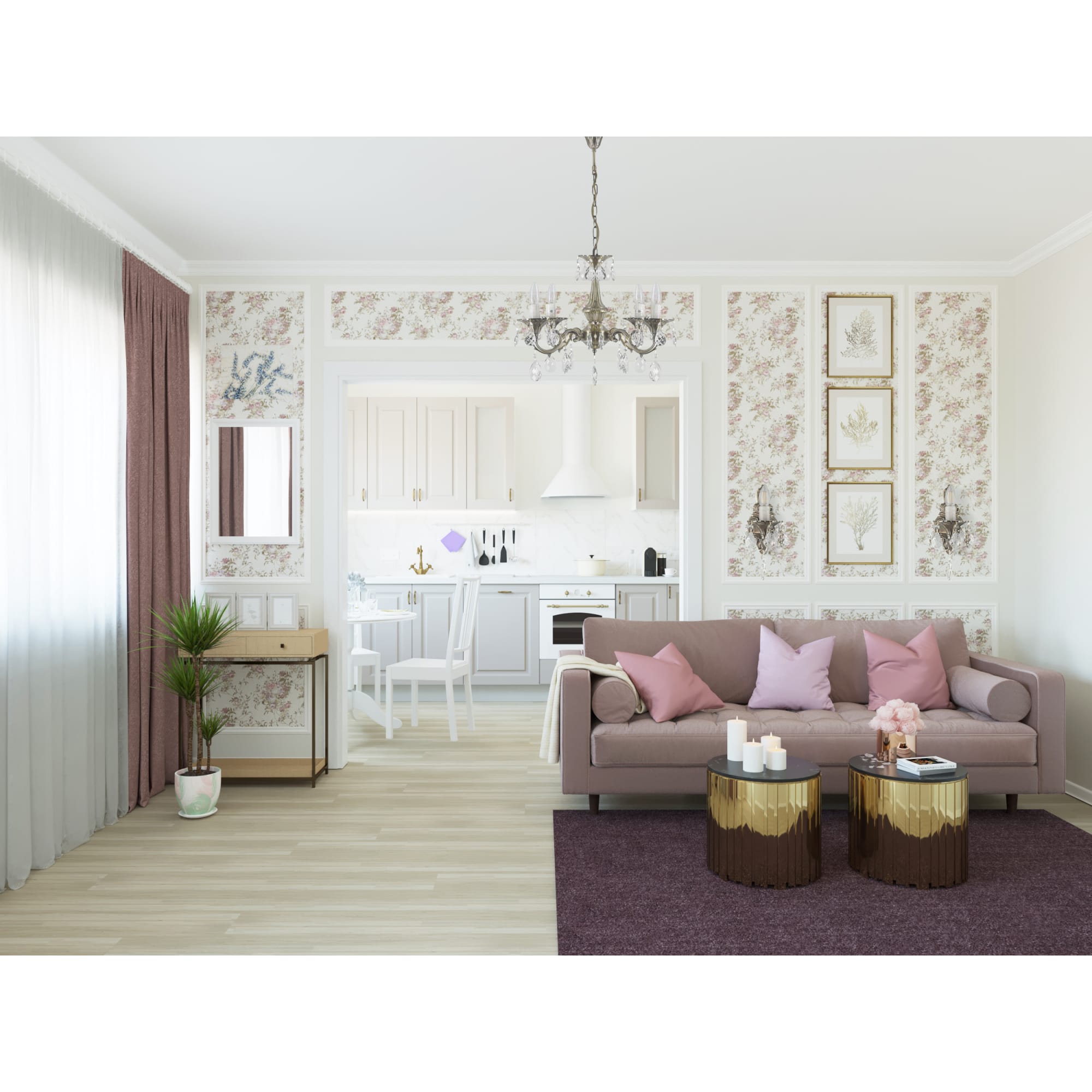 82018444 Свеча-столбик, 6х8 см, цвет белый Santreyd  - Вид №4