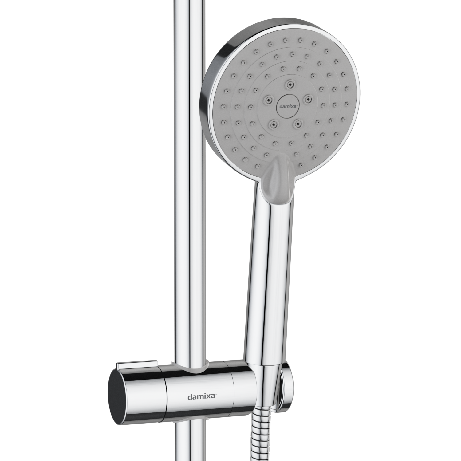 978100000 душ. система: верх. душ 200 мм ручн. душ d-110 мм 3 режима Damixa Origin One  - Вид №3