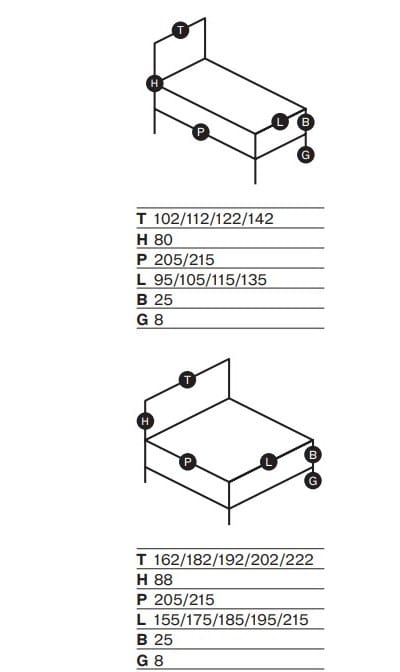 Съемная кровать для хранения с мягким изголовьем Frauflex будуар ARCH-00035826 - Вид №2