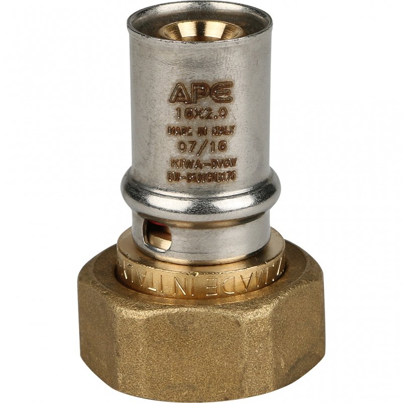 Муфта с накидной гайкой STOUT 16х3/4" под пресс SFP0016003416 - Вид №2