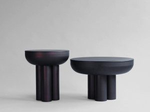 Круглый алюминиевый журнальный столик