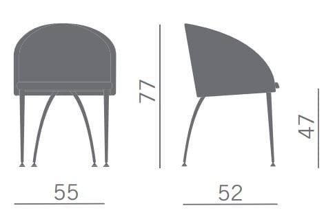 Кожаный стул для зала ожидания Kastel ARCH-00063538 - Вид №4