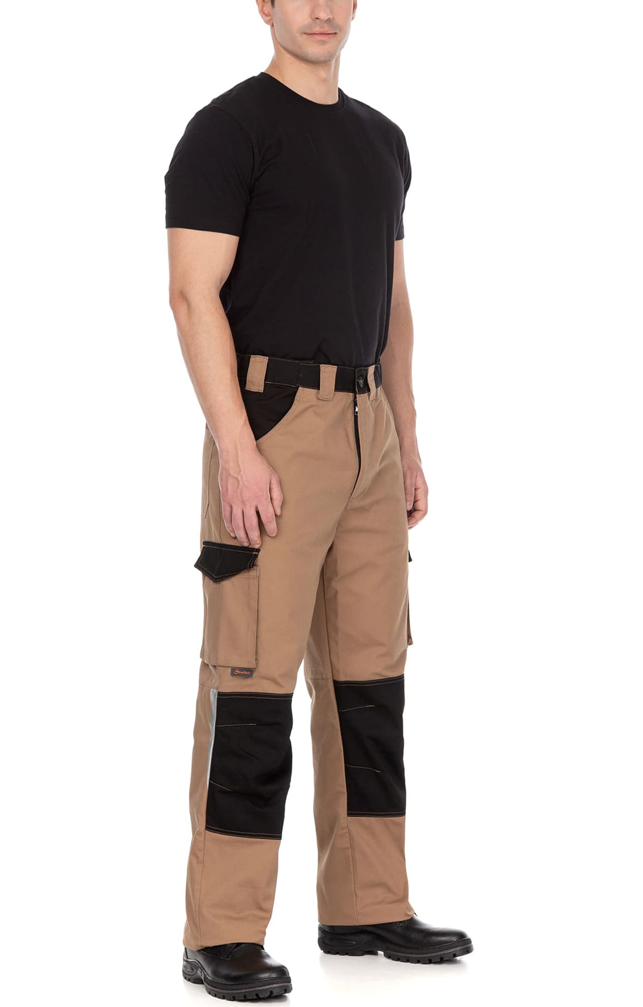 70068 Костюм  NEW бежевый с черным STATUS  Летняя спецодежда  размер 56-58/170-176  - Вид №10