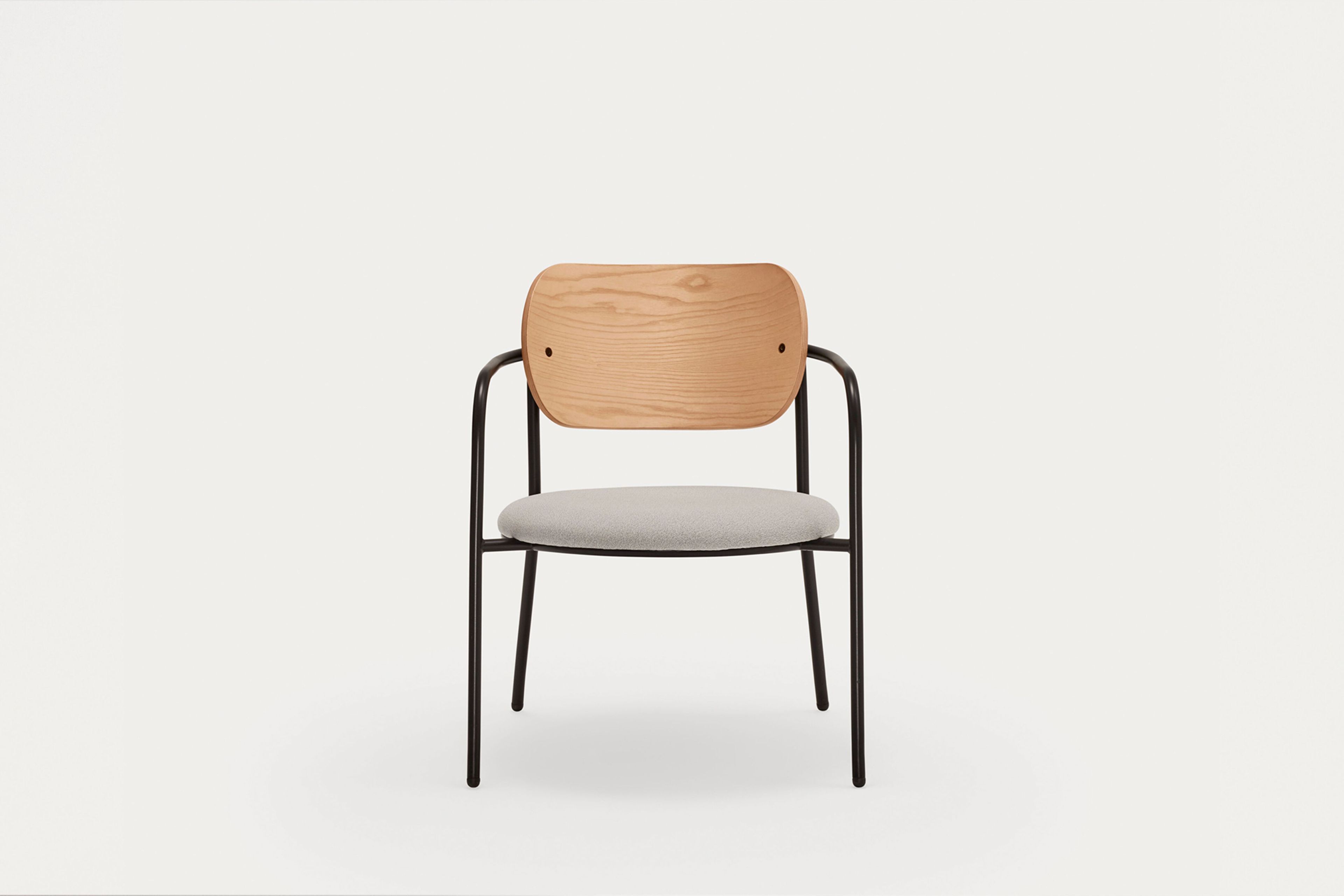 Металлическое кресло с мягким сиденьем TEULAT Eclipse ARCH-00150639 - Вид №13