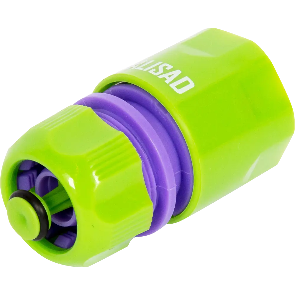 Коннектор для шланга быстросъёмный Palisad 1/2 " с аквастопом STLM-2077898 - Вид №2