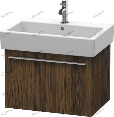 XL604205353 Тумбочка подвесная X-Large #XL6042 650 x 443 мм Каштан темный, декор Duravit