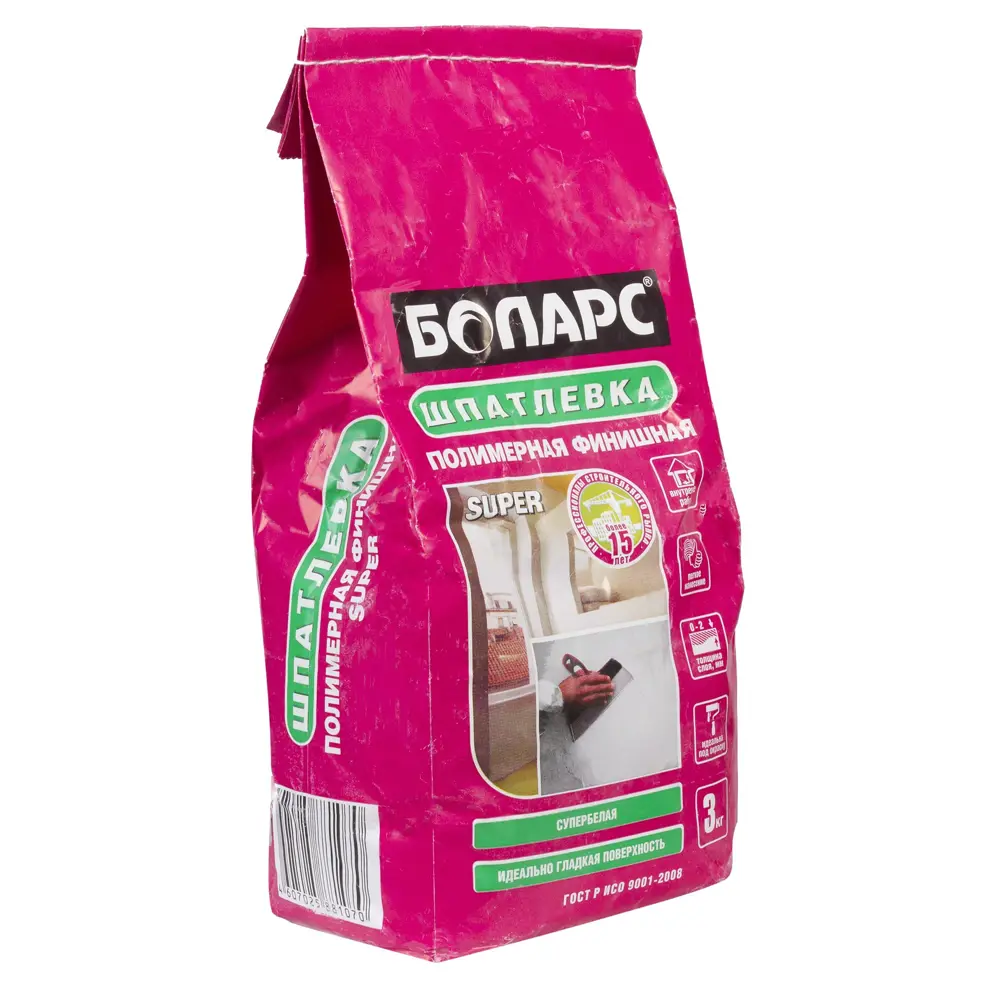 Шпаклёвка финишная БОЛАРС SUPER (3 кг) 12685991 STLM-2074610  - Вид №1