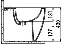 FE500-00CB00E-0000 FREE Биде Creavit Free - Вид №3