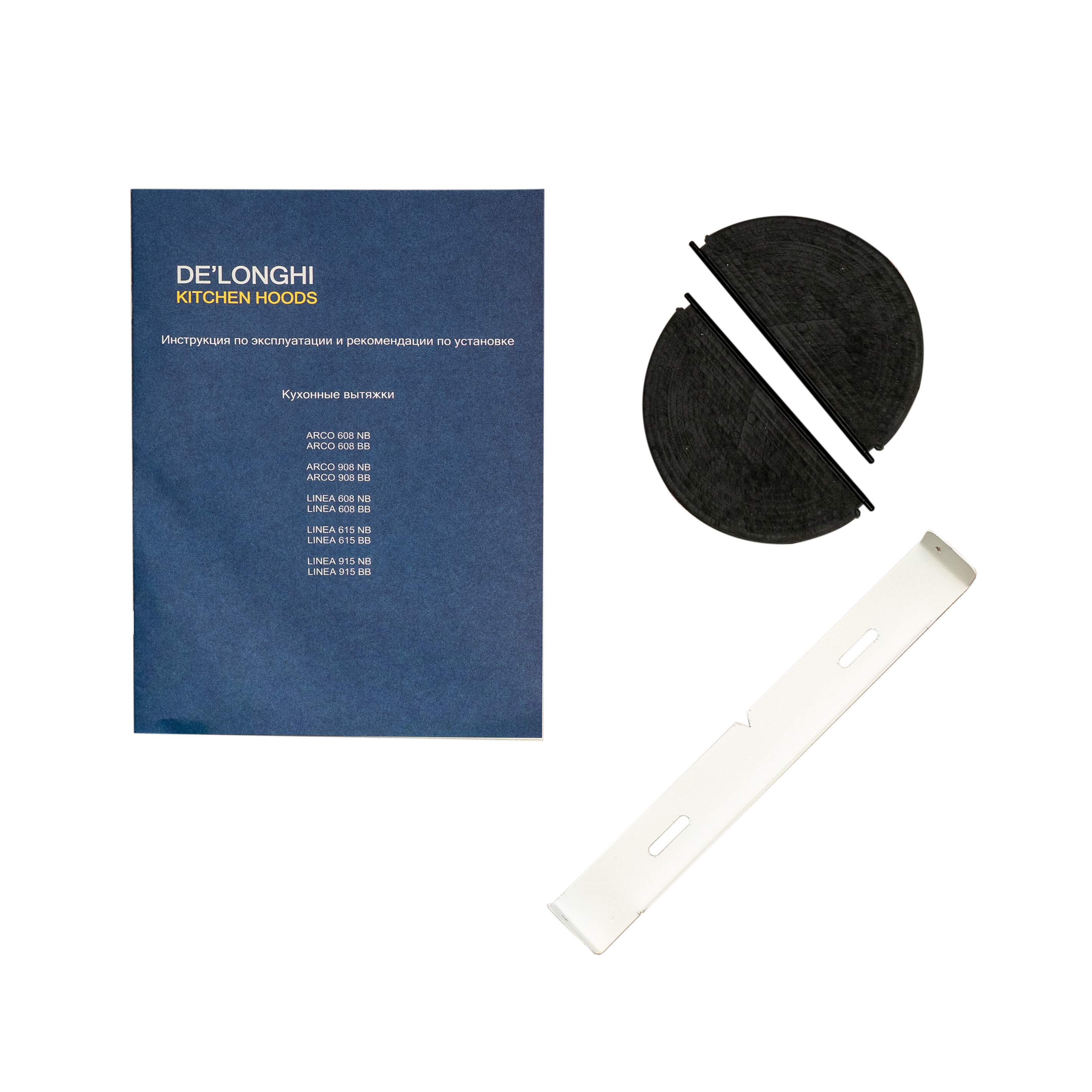 9067483 Вытяжка наклонная DeLonghi Arco 908 BB белый STDN-0006373 - Вид №11