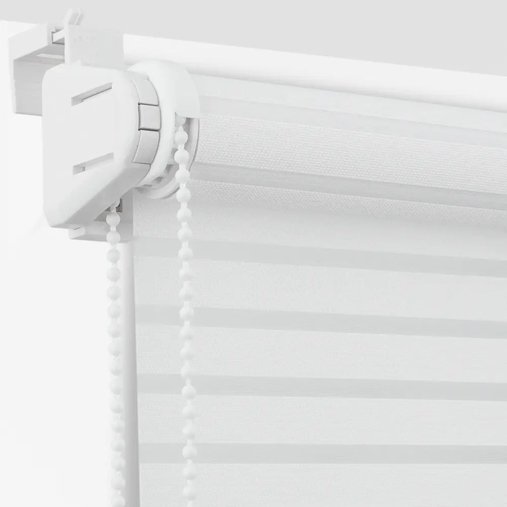 Штора рулонная «Полосы» 60х160 см, цвет белый GARDEN Нео-классика STLM-2119608 - Вид №1