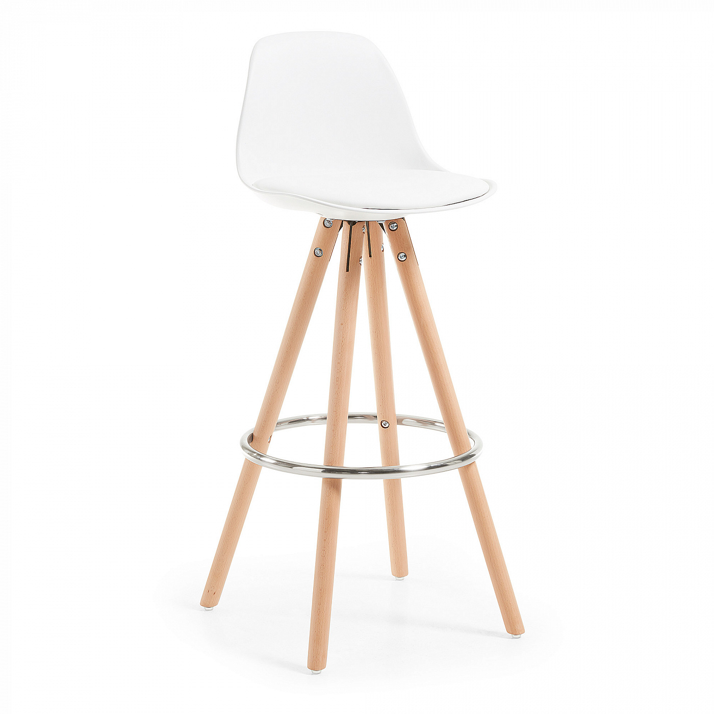 036133 Барный стул белый La Forma Stag 