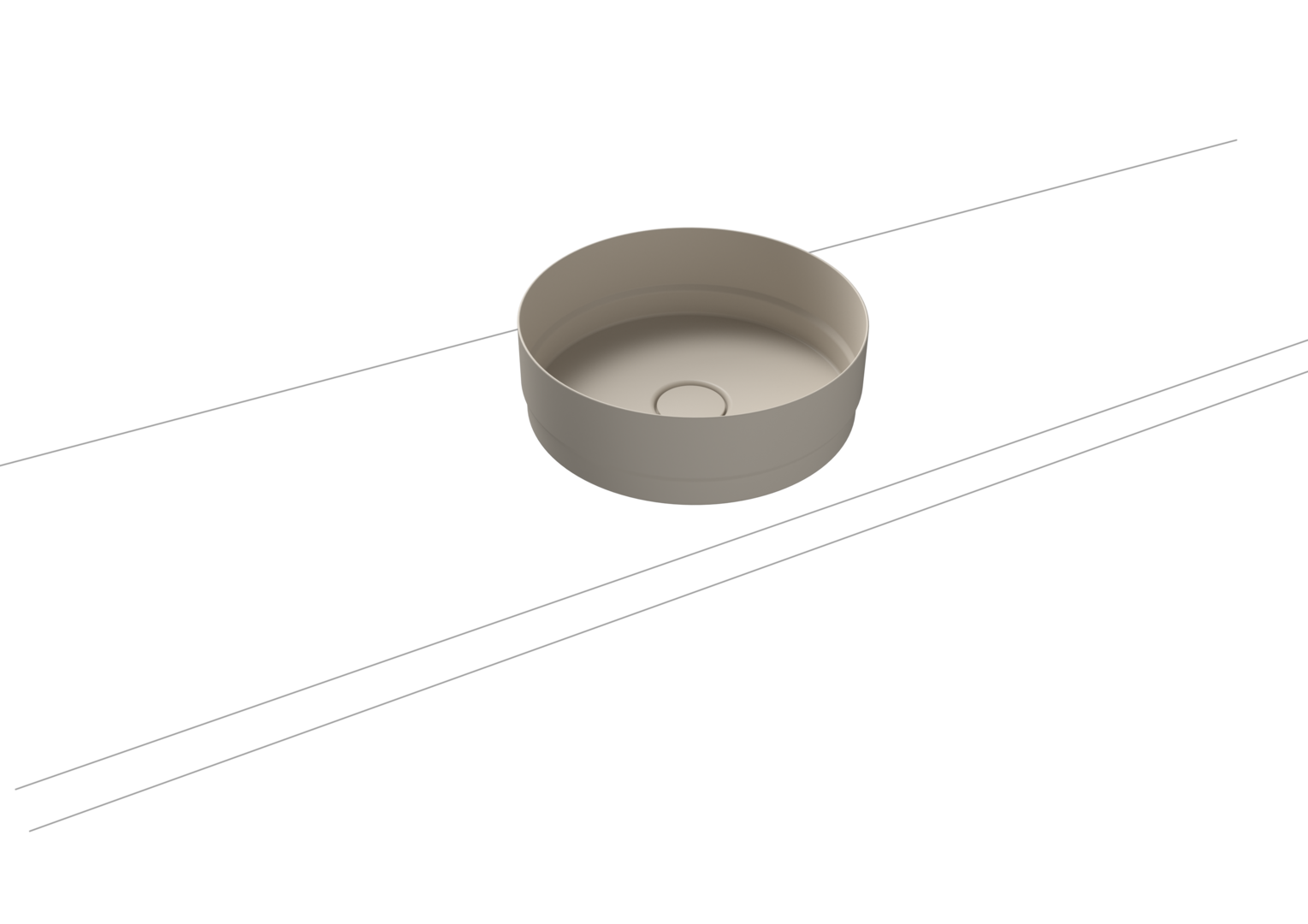 Умывальник KALDEWEI Сталь эмалированная 3191 445 теплый серый 10 3191445