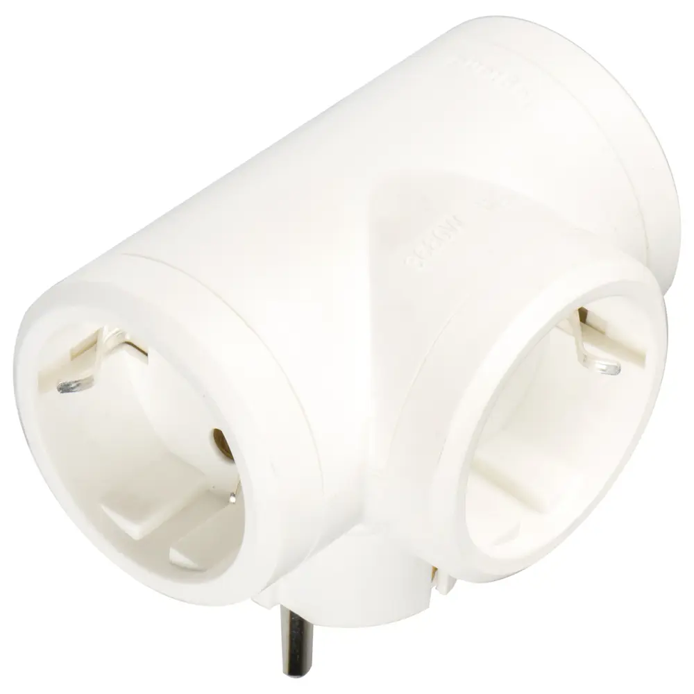 Разветвитель Legrand 3 розетки с заземлением 16 А цвет белый STLM-2038482 - Вид №1