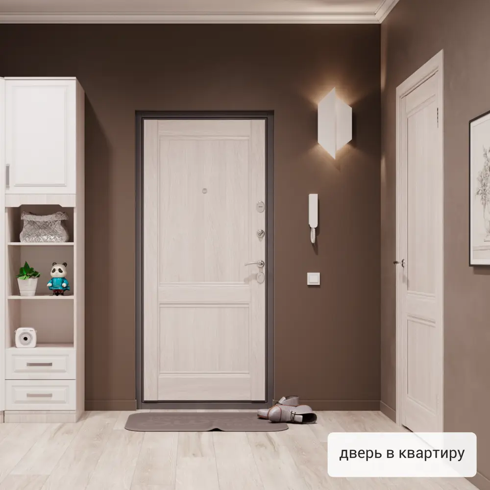 Дверь входная металлическая Берн 950 мм левая цвет тоскана тернер TOREX STLM-2192040 - Вид №15