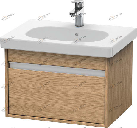 KT667005252 Тумбочка подвесная Ketho #KT6670 600 x 455 мм Европейский дуб, декор Duravit