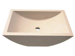 Умывальник с одной столешницей из камня Лечче