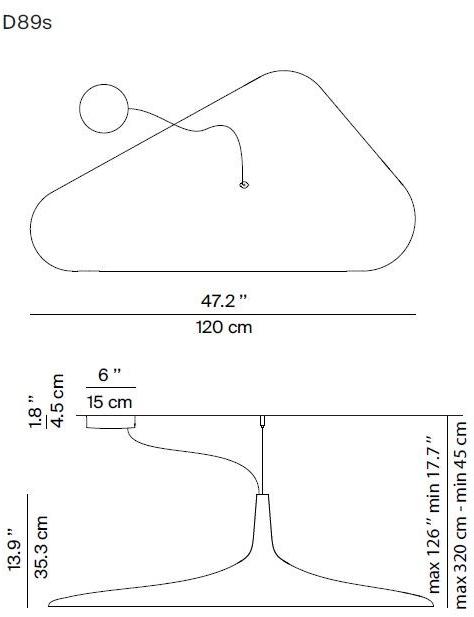 LUCEPLAN Светодиодный подвесной светильник из пенополиуретана Soleil noir D89s - Вид №2