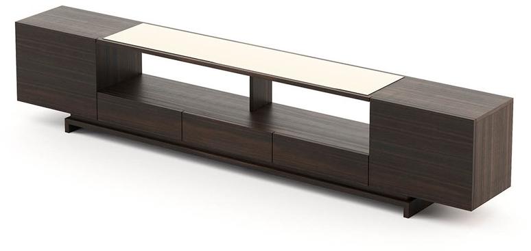 Laskasas Низкая деревянная тумба под ТВ с ящиками sun-id-1443041 - Вид №2