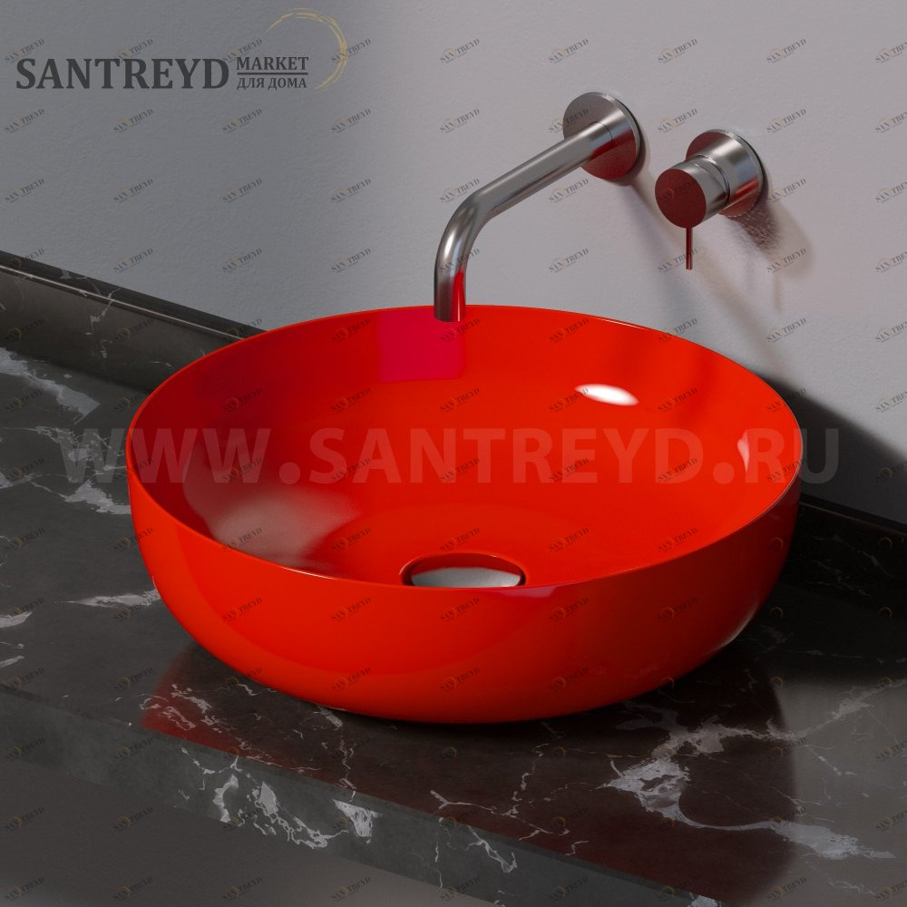 L615125 Накладная раковина на столешницу  круглая A. e T. Italia ELITE AeT ITALIA