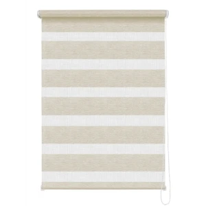 Штора рулонная день-ночь Valencia 100x160 см бежевая