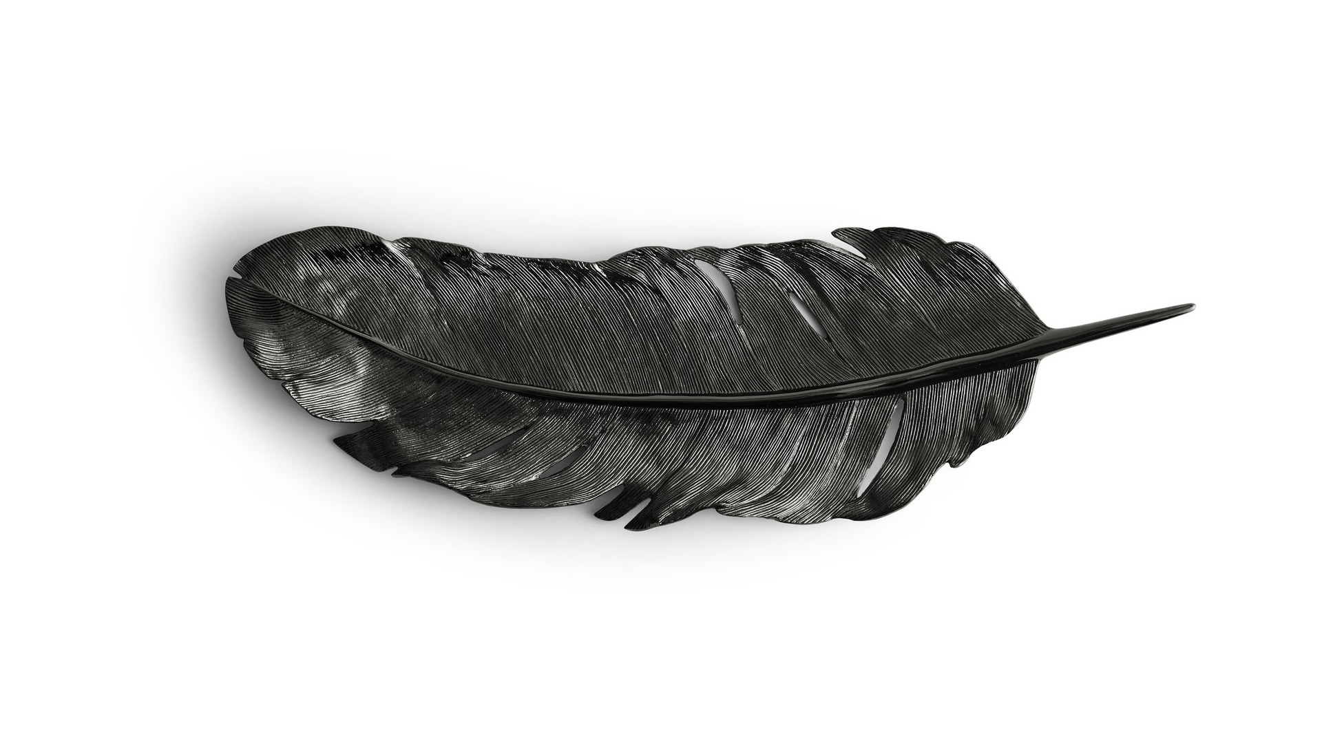 10562191 Michael Aram Блюдо Michael Aram Перо 43см, латунь Латунь  - Вид №2