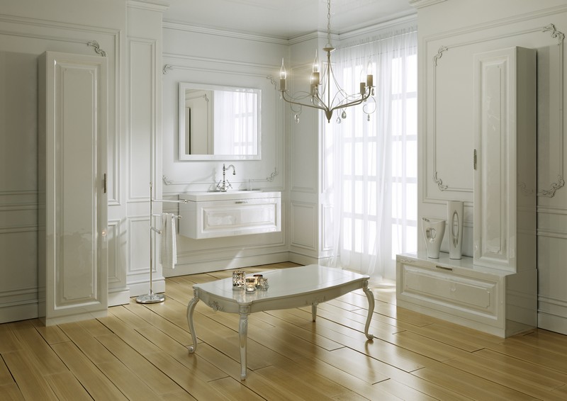 Империя Тумба напольная, цвет белый Emp.03.08/W AQWELLA Empire sun-id-277920 - Вид №1