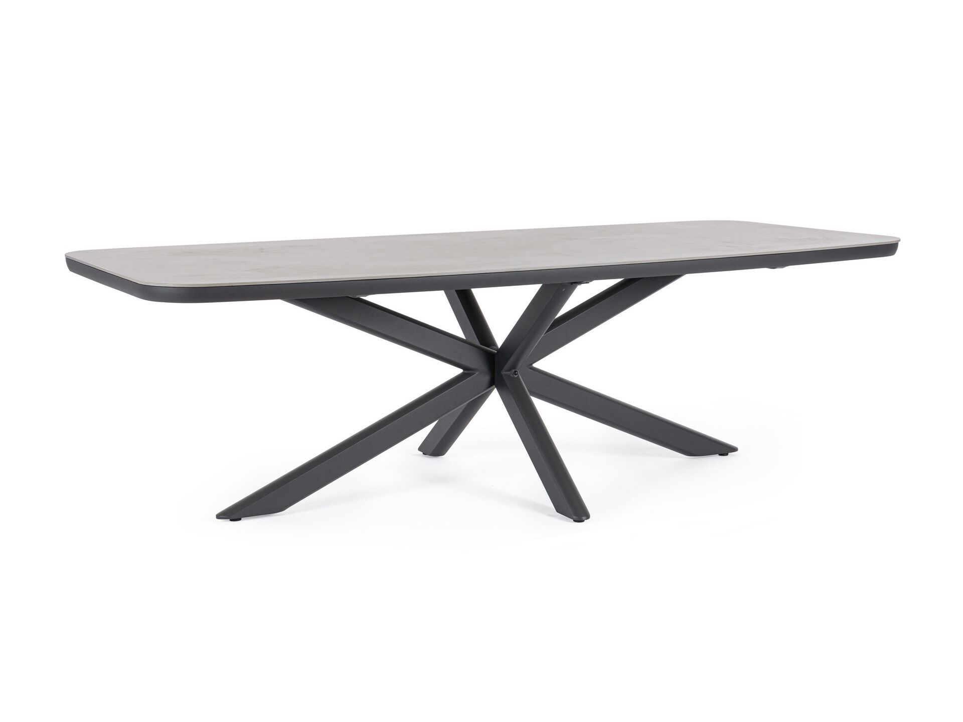 Прямоугольный садовый стол из спеченного алюминия и камня BIZZOTTO ISACCO ARCH-00059273