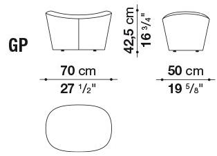 B&B Italia Подставка для ног из ткани Papilio Gp - Вид №5