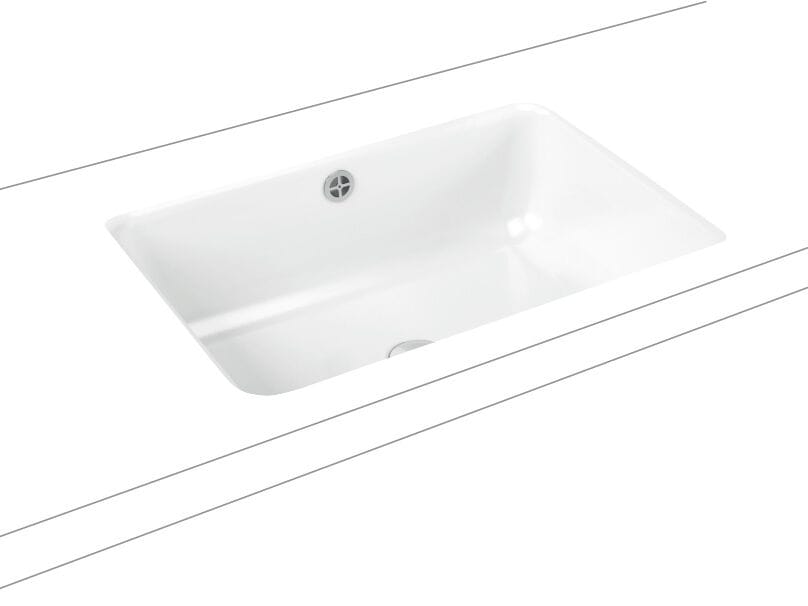 Прямоугольная встраиваемая раковина из эмалированной стали KALDEWEI Cayono ARCH-00153390 - Вид №3