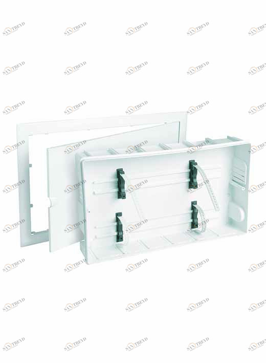 Carlo Poletti A44501A Ящик для коллектора из листовой оцинкованной стали с рамой, белой дверцей и регулируемыми по высоте ножками 