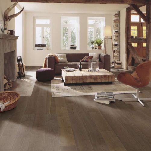 Паркетная доска Meister PD 400 Cottage Античный коричневый 8554 Дуб Рустик с брашью (Текстурированная) 2200х180 мм 2300200006 - Вид №10