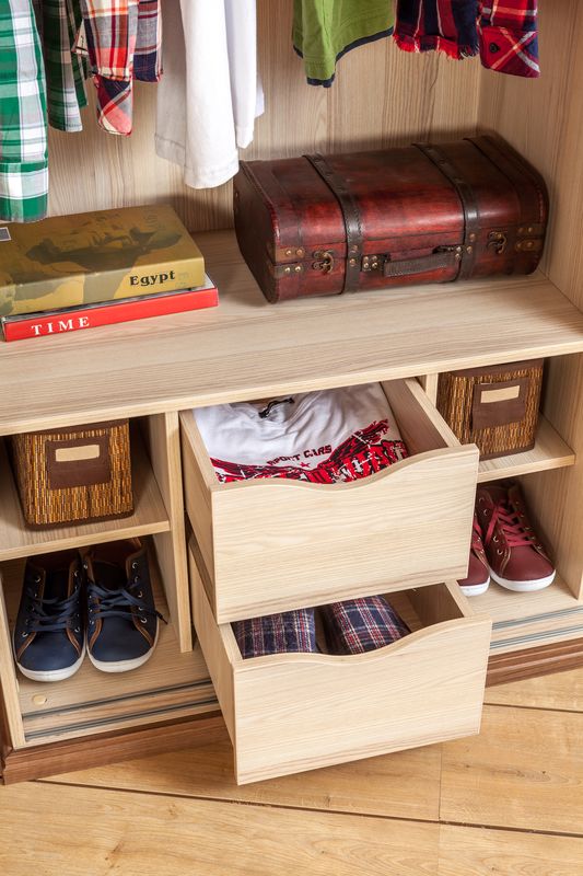 Шкаф-купе двухдверный светлый орех Royal CILEK ROYAL 00-3832630 Бежевый Santreyd - Вид №4