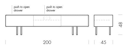 Дубовый шкаф для телевизора с ящиками Gazzda ARCH-00146365 - Вид №22