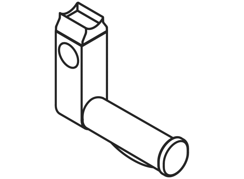 950.50.07190 Комплект для модернизации держателя туалетной бумаги, включая активацию смыва унитаза HEWI Stützen  - Вид №2
