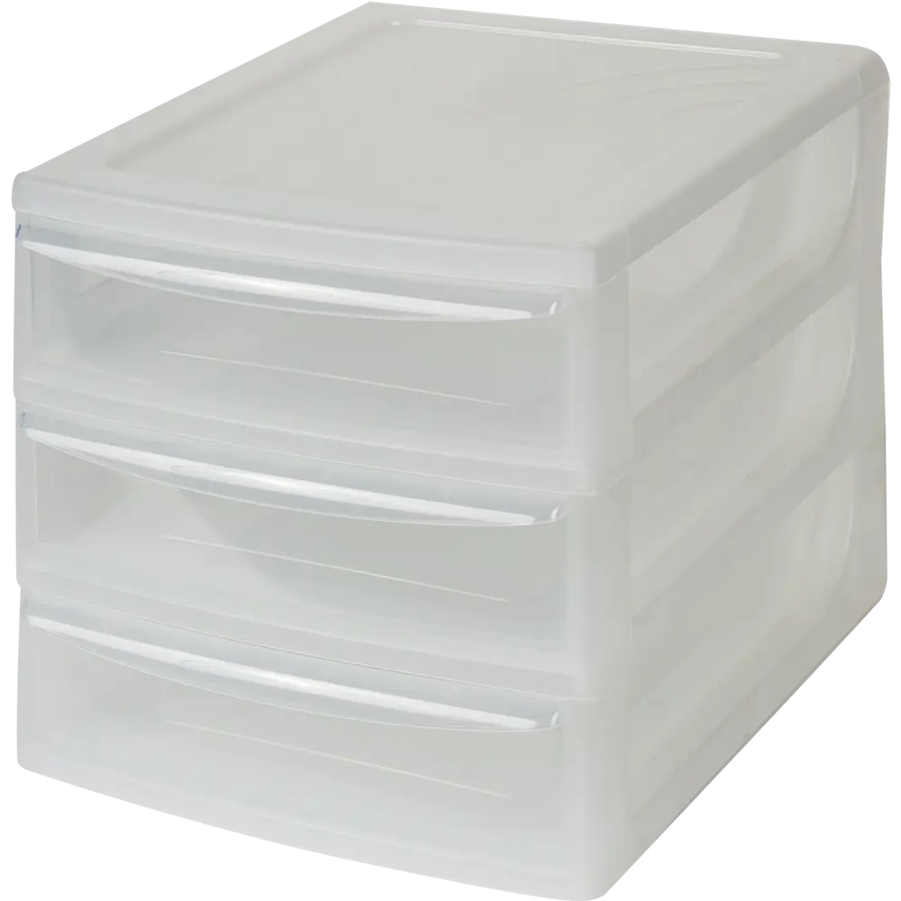 ECONOVA Органайзер настольный с тремя прозрачными ящиками 82175736 STLM-0021204