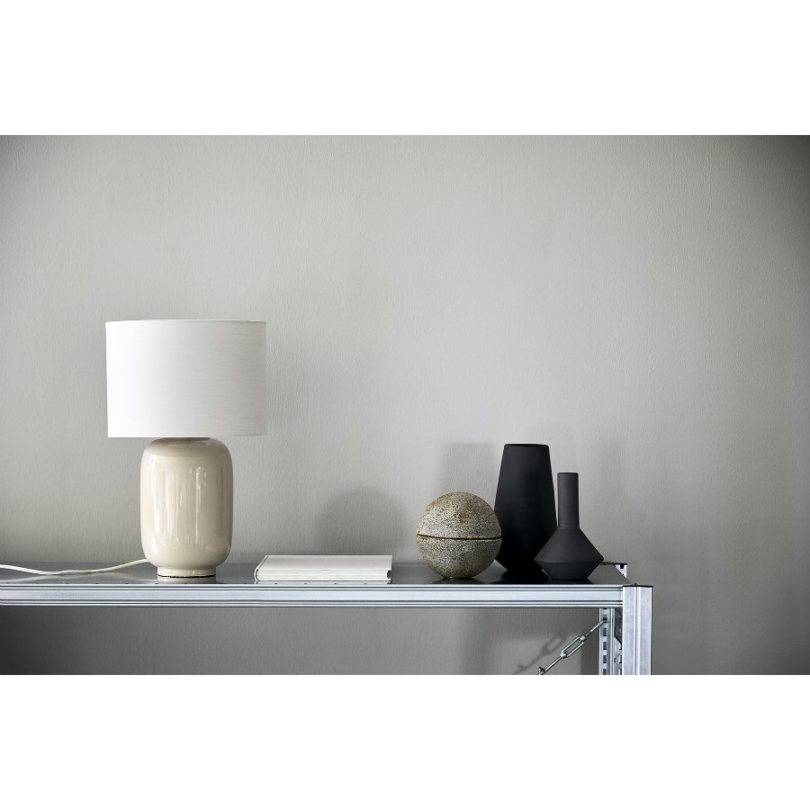 Лампа настольная серо-коричневая 28 см Cadiz 2545_33011 FRANDSEN  00-3880834 Серый  - Вид №1