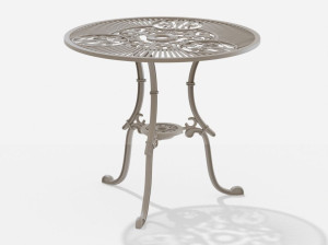 Алюминиевый круглый садовый стол