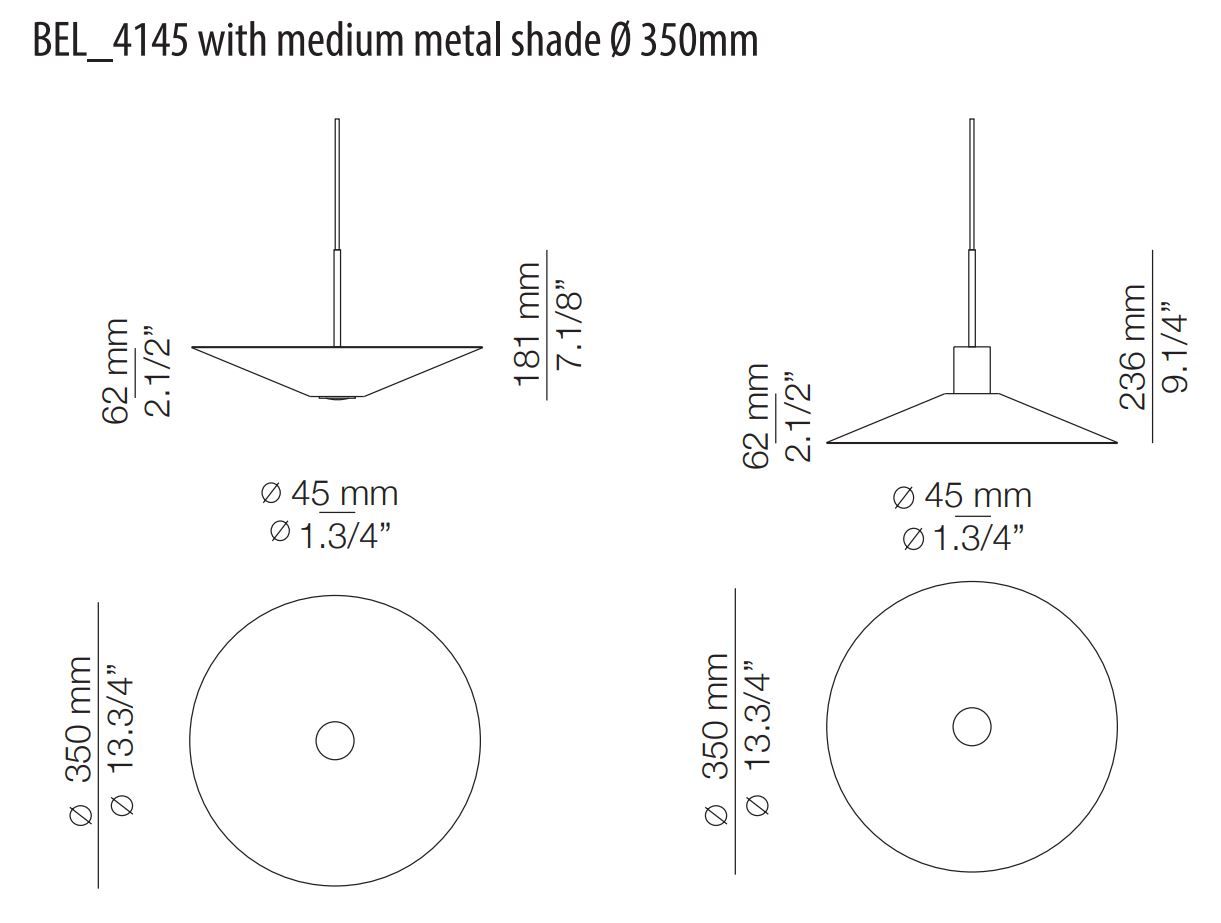 Металлический светодиодный подвесной светильник Estiluz Belt ARCH-00105269 - Вид №15