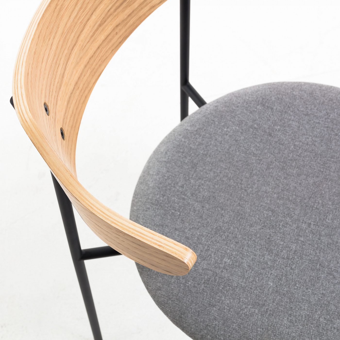 070183 Стул серый La Forma Olympia - Вид №4