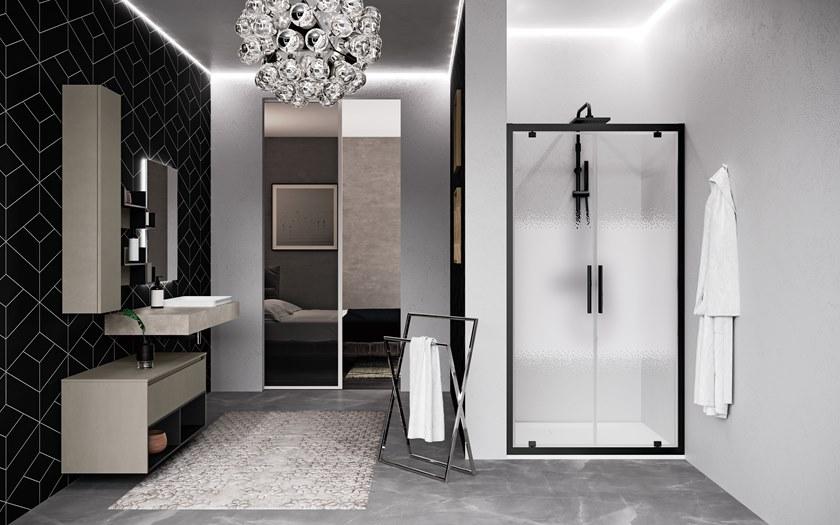 NOVELLINI Душевая ниша с поворотной дверцей Kuadra 2.0 sun-id-1506658 - Вид №1