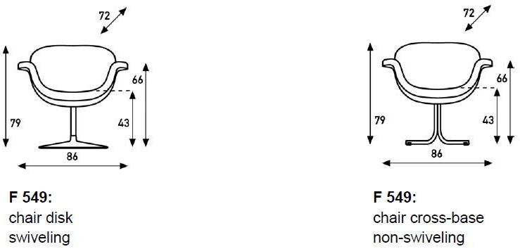 Artifort Кресло на жердочке из ткани Tulip sun-id-1456086 - Вид №3