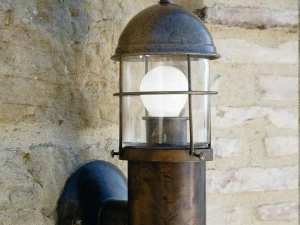 Aldo Bernardi Бра для наружного освещения из металла прямого и отраженного света Attila